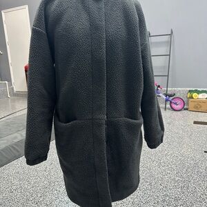 Fabletics Teddy Black Trench Coat